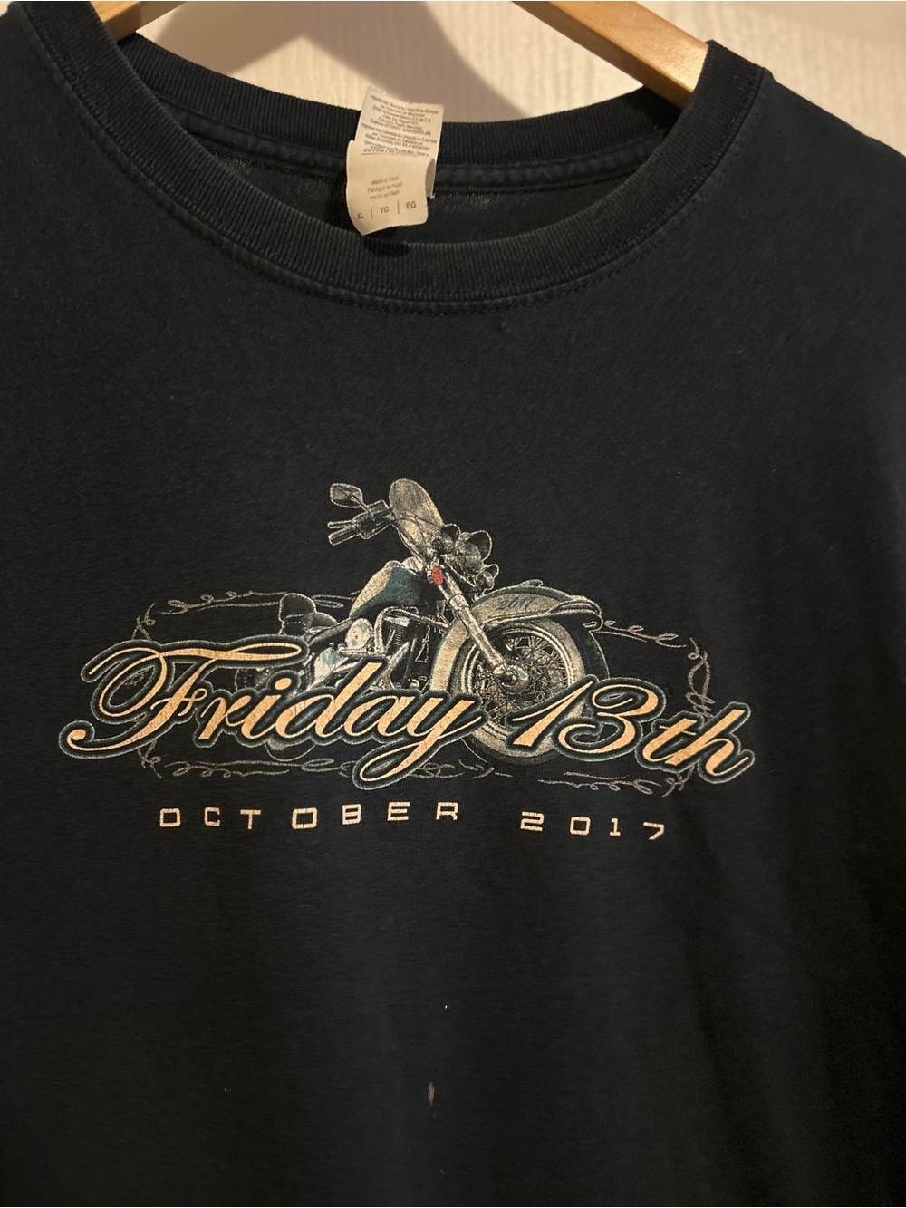 Friday 13th Motorcycle Graphic Short-Sleeve Tee - Black
